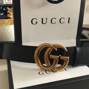 Black Gucci Belt